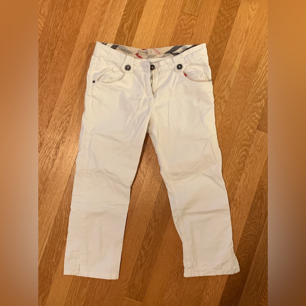 Small Burberry White Capris